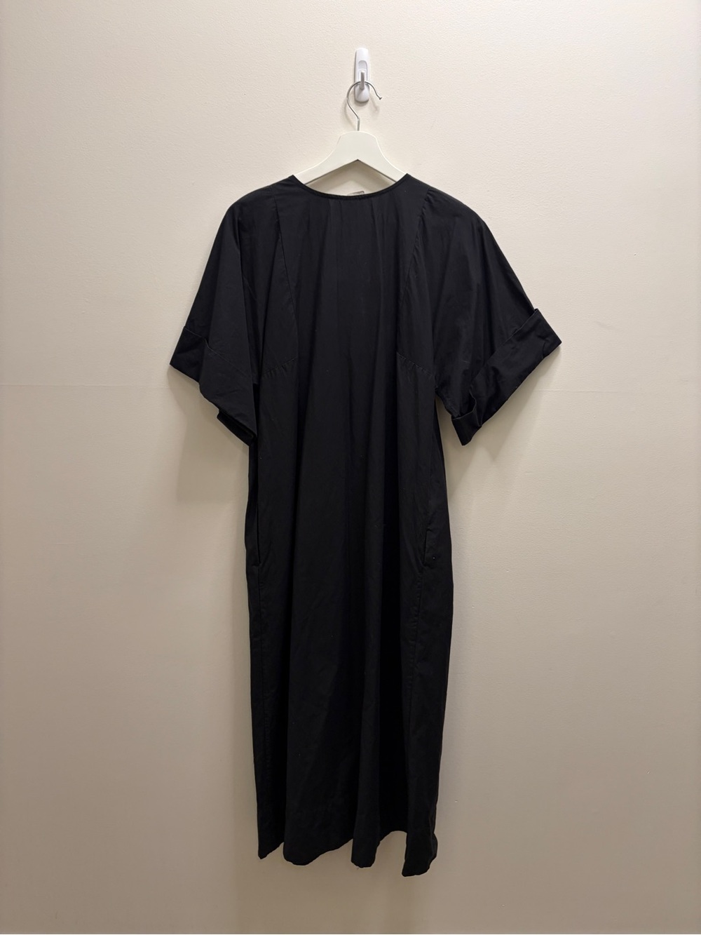 Everlane Black Poplin Kaftan Dress - Picture 6 of 7